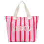 Barbour Ladies Emily Stripe Tote Bag in Cherry Blossom - Front