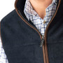 Rydale Mens Huggate Fleece Waistcoat in Ink - Collar
