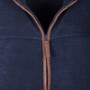 Rydale Mens Huggate Fleece Waistcoat in Ink - Zip & Trim Detail