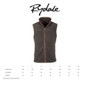 Rydale Mens Huggate Fleece Waistcoat - Size Guide