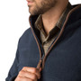 Rydale Mens Huggate Overhead Fleece - Zip & Contrasting Trim Detail