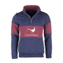 Rydale Mens Byland Pheasant Sweatshirt - Navy/Wine/Navy