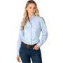Rydale Ladies Ivy Oxford Ruffle Classic Shirt in Blue