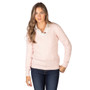 Rydale Ladies Emma V Neck Cable Knit Jumper - Cream