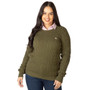 Rydale Ladies Emma Cable Knit Jumper - Khaki