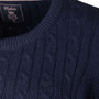 Rydale Ladies Emma Cable Knit Jumper - Collar Detail