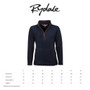 Rydale Ladies Huggate Overhead Fleece - Size Guide