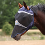 FlyGuard Pro Fine Mesh Fly Mask With Ear Holes and Nose in Navy