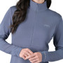 WeatherBeeta Ladies Copper Half Zip Long Sleeve Mid Layer - Slate Blue