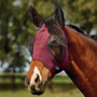 WeatherBeeta ComfiTec Deluxe Stretch Fly Mask with Ears - Burgundy/Black