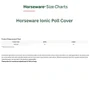 Horseware Ionic Poll Cover - Size Guide