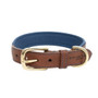 Ruff & Tumble Morston Padded Leather Collar in Navy