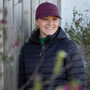 LeMieux x Sealskinz Waterproof Foldable Peak Cap in Burgundy - Lifestyle