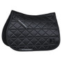 Black WeatherBeeta Satin Luxe Air-Tec Euro Jump Shaped Saddle Pad