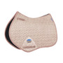 WeatherBeeta Suede Elite Air-Tec Jump Shaped Saddle Pad In Rose Quartz