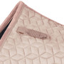 WeatherBeeta Suede Elite Air-Tec Jump Shaped Saddle Pad In Rose Quartz