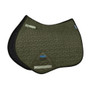 WeatherBeeta Suede Elite Air-Tec Jump Shaped Saddle Pad In Olive Green