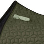 WeatherBeeta Suede Elite Air-Tec Jump Shaped Saddle Pad In Olive Green