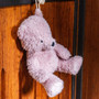 Relax Horse Toy Bear in Old Rose - Lifestyle