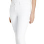 LeMieux Ladies Imogen Knee Grip Breeches in White - Front Detail
