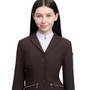 LeMieux Junior Brilliance Pro Show Jacket - Espresso Close Up