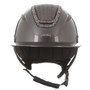 Evoke Elara Wide Peak Riding Helmet - Metallic Graphite/Marcasite Crystal