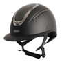 Evoke Elara Wide Peak Riding Helmet - Black/Gunmetal