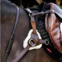 LeMieux Kudos 5 Point Bridge Breastplate - Brown Shoulder Pads