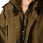 Rydale Ladies Long Performance Shooting Smock - Front Zip detail