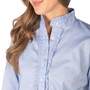 Rydale Ladies Ivy Overhead Ruffled Shirt - Collar Detail