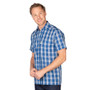 Rydale Mens Short Sleeved Check Shirt - Thirsk Blue