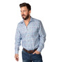 Rydale Mens Ebberston Country Checked Shirt - Blue