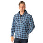 Rydale Mens Ulrome Hooded Fleece Overshirt - Blue/Navy