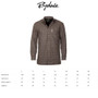 Rydale Mens Fleece Lined Shirt - Size Guide