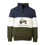 Rydale Boys Tractor Byland Sweatshirt - Navy/White/Olive