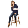 Rydale Ladies Bramham Striped Quarter Zip Jumper - Lifestyle