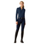 Ariat Ladies Lunaveil Half Zip Base Layer - Navy - Front Full Length
