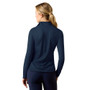 Ariat Ladies Lunaveil Half Zip Base Layer - Navy - Back