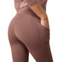 Ariat Ladies Avail 2.0 Half Grip Riding Tights in Peppercorn - Seat