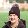 Aubrion Equestrian Ladies Knit Hat - Espresso