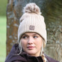 Aubrion Equestrian Ladies Knit Hat - Oat