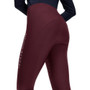Back of the Tommy Hilfiger Ladies Elmira Winter Full Grip Leggings in Deep Burgundy