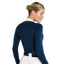 Aztec Diamond Ladies V-Neck Show Sweater - Navy Back