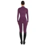 Aztec Diamond Ladies Knee Grip Riding Leggings - Plum Full Back