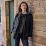 Barbour Ladies Modern Border Wax Jacket in Sage/Classic