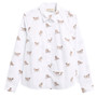 Barbour Ladies Brambles Shirt in Multi Dog - Front