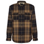 Barbour Mens Willberry Regular Brushed Check Overshirt in Autumn Dress - Front