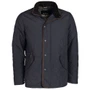 Barbour Mens Waterproof Shoveler Quilted Jacket in Navy - Front