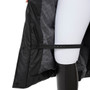 Mountain Horse Ladies Blizz Padded Raincoat in Onyx Black - Leg Strap Detail