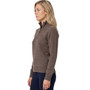 Side of the WeatherBeeta Ladies Half-Zip Collared Knit Pullover - Taupe